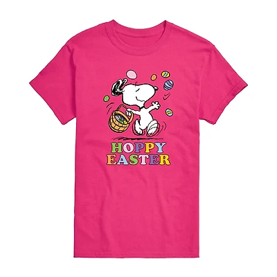 Womens Juniors Crew Neck Short Sleeve Regular Fit Peanuts Snoopy Graphic T-Shirt