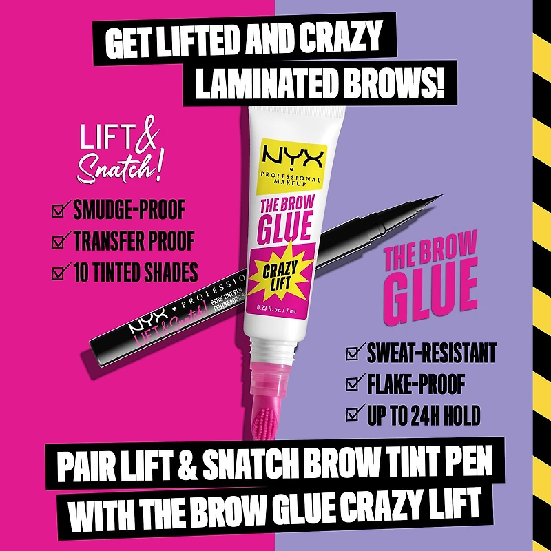 NYX Professional Makeup The Brow Glue Crazy Lift