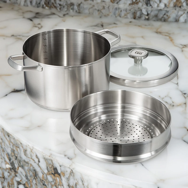 BergHOFF Leo Graphite Recycled 18/10 10" Stainless Steel Steamer Inserts