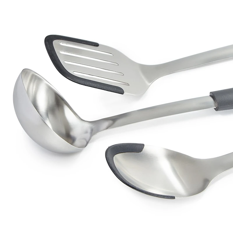 BergHOFF Leo Graphite Stainless Steel 3-pc. Kitchen Utensil Set