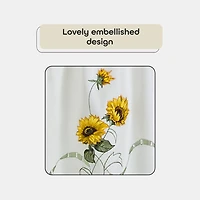 Sunshine 3-pc. Rod Pocket Kitchen Curtains & Drapes Window Set