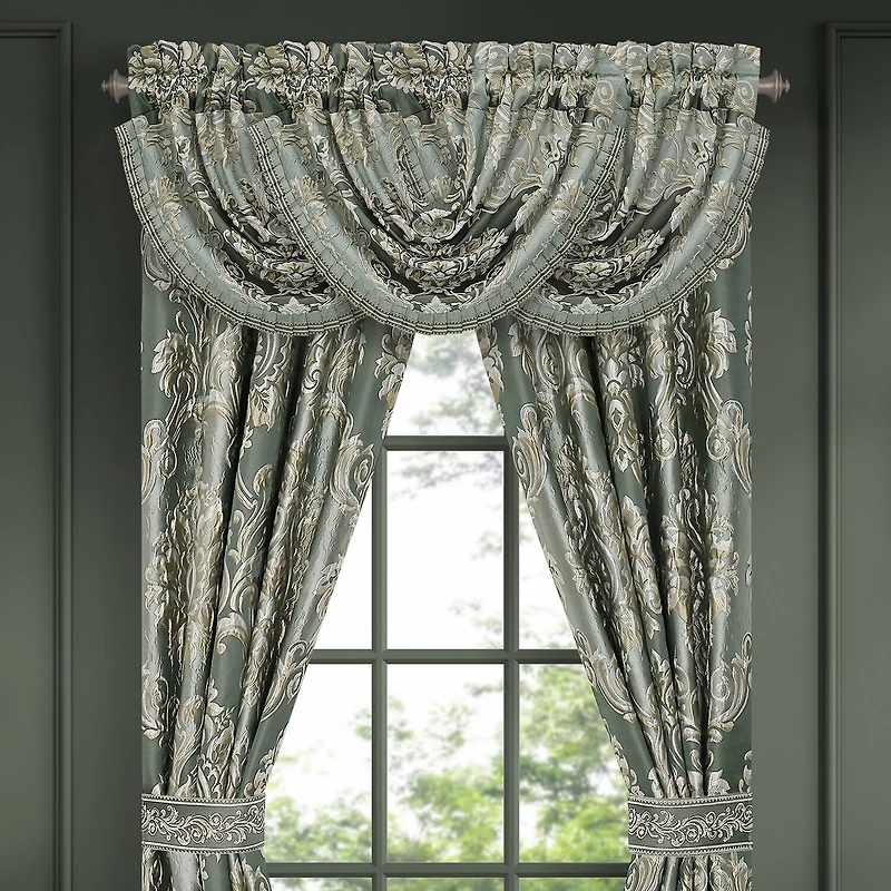 Queen Street Adelina Rod Pocket Waterfall Valance