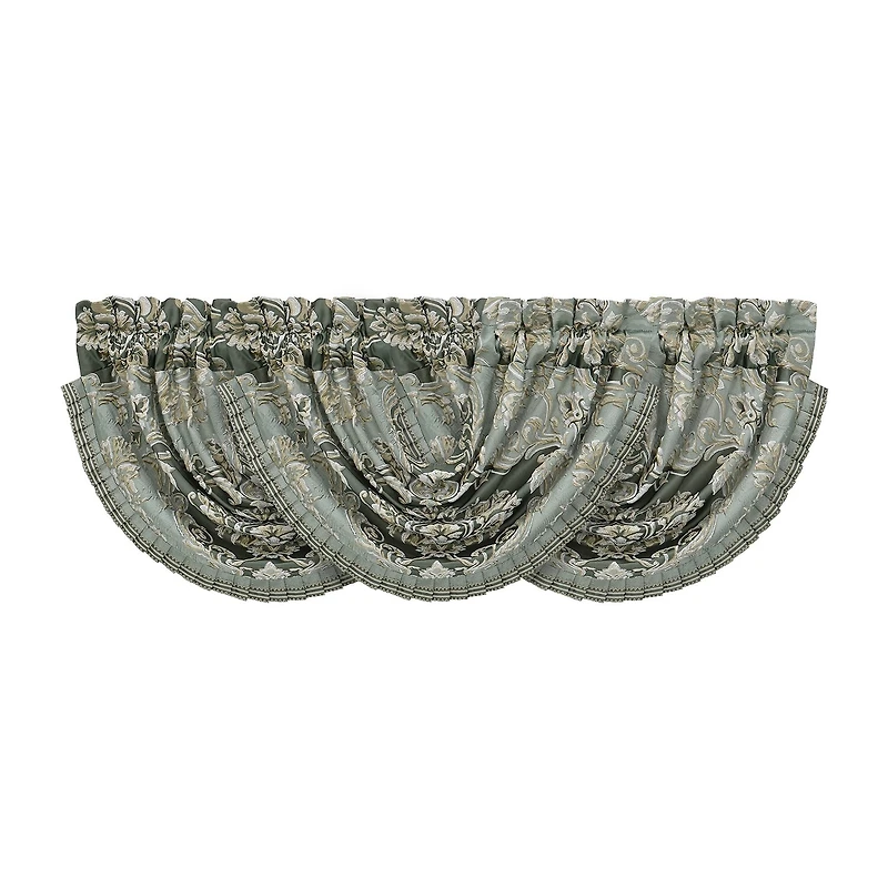 Queen Street Adelina Rod Pocket Waterfall Valance