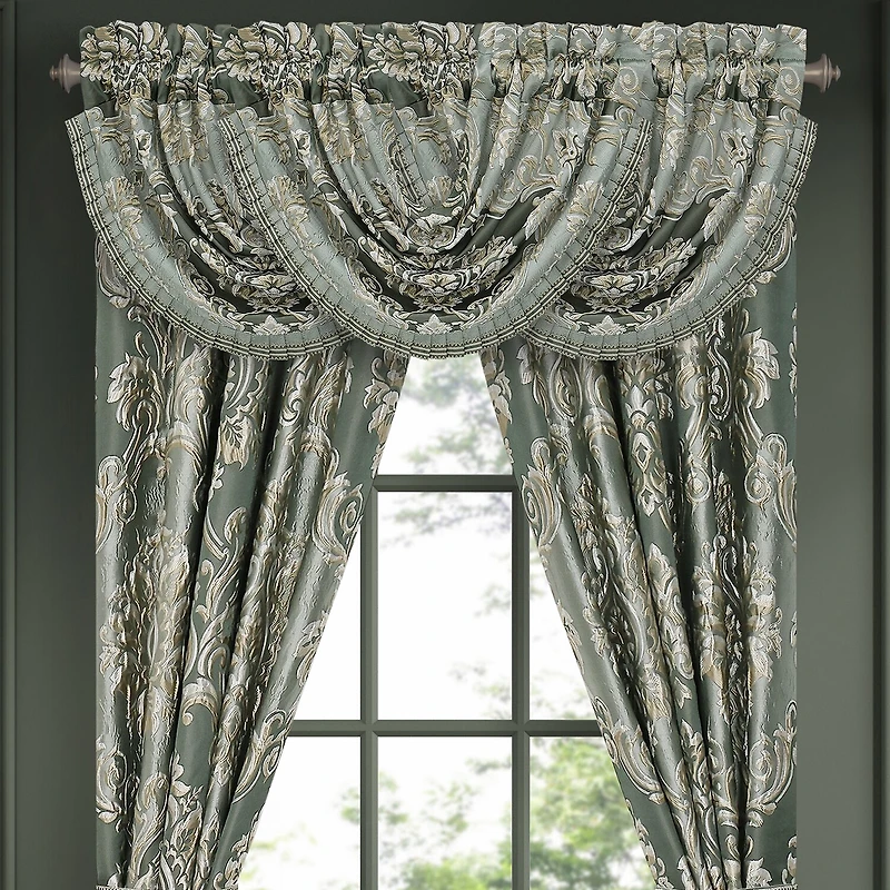 Queen Street Adelina Rod Pocket Waterfall Valance