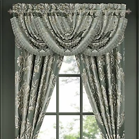 Queen Street Adelina Rod Pocket Waterfall Valance