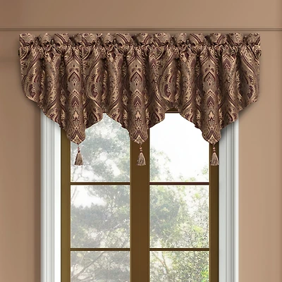 Five Queens Court Octavia Rod Pocket Ascot Valance