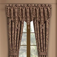 Five Queens Court Octavia Rod Pocket Ascot Valance
