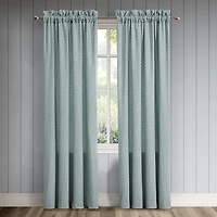 Queen Street Brookside Rod Pocket Room Darkening Set of 2 Curtain Panel