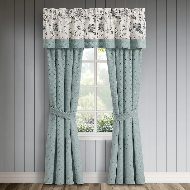 Queen Street Brookside Rod Pocket Room Darkening Set of 2 Curtain Panel