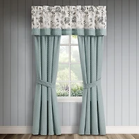 Queen Street Brookside Rod Pocket Room Darkening Set of 2 Curtain Panel