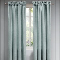 Queen Street Brookside Rod Pocket Room Darkening Set of 2 Curtain Panel