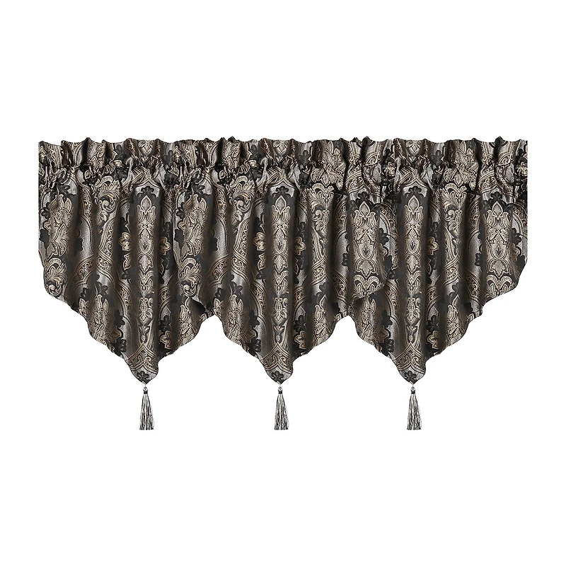 Five Queens Court Hawthorne Rod Pocket Ascot Valance