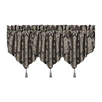 Five Queens Court Hawthorne Rod Pocket Ascot Valance