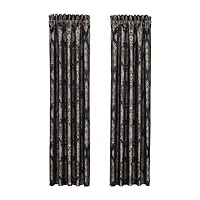 Five Queens Court Briarwood Rod Pocket Room Darkening Set of 2 Curtain Panel