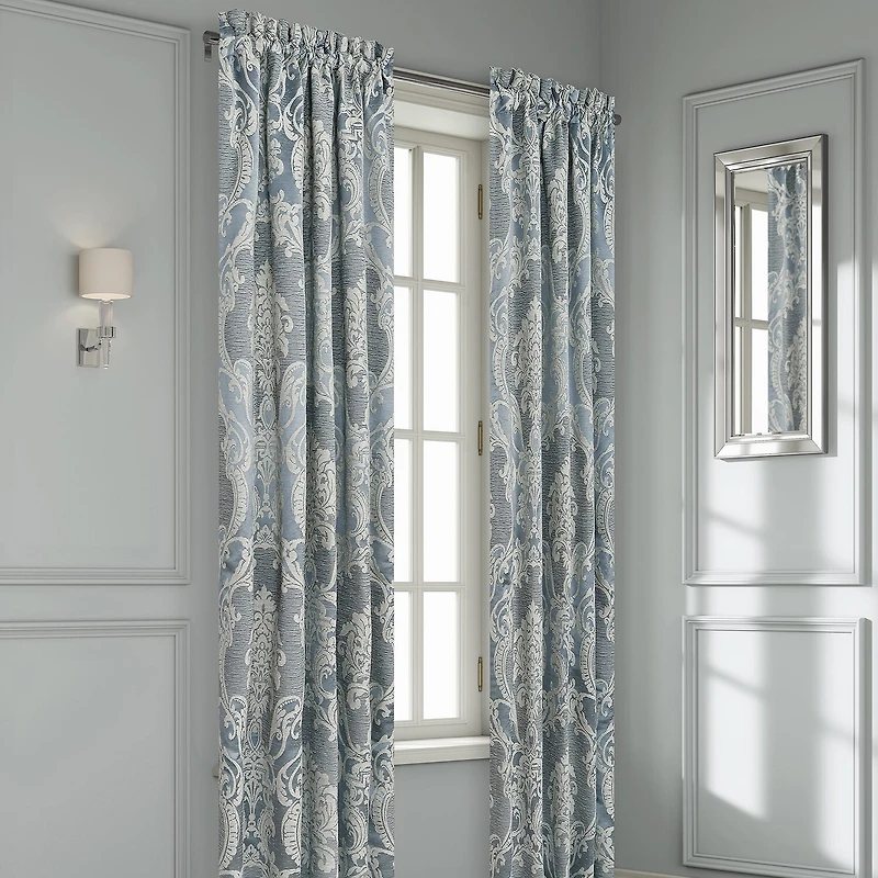 Queen Street Quincy Rod Pocket Room Darkening Set of 2 Curtain Panel
