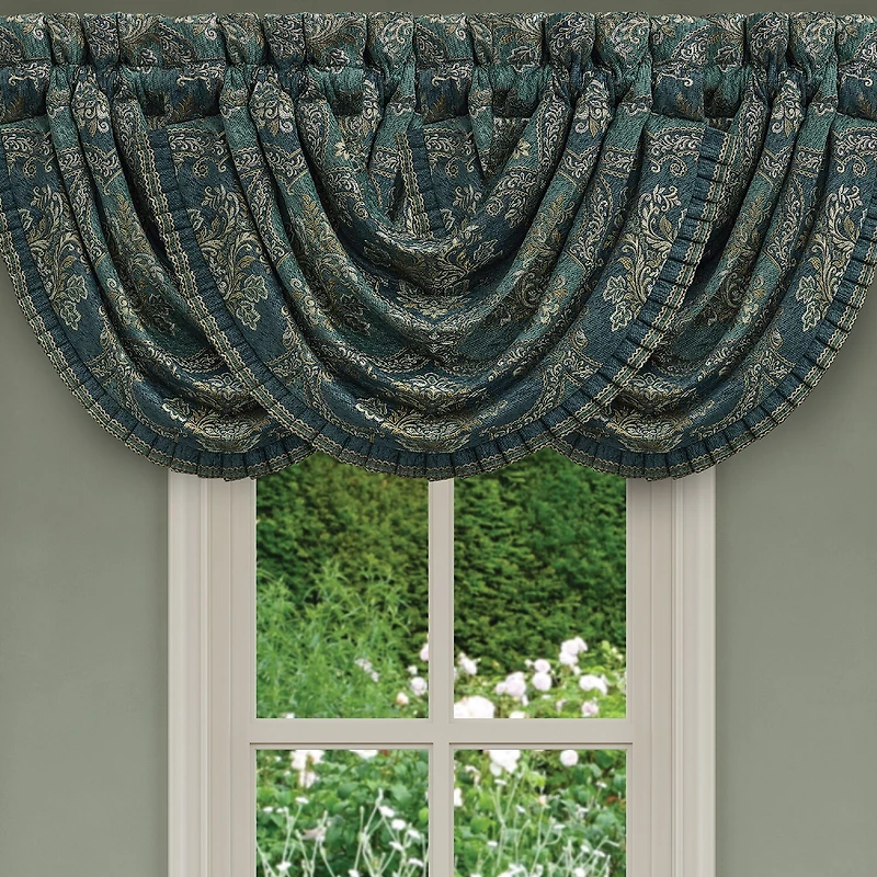 Queen Street Nadine Rod Pocket Waterfall Valance