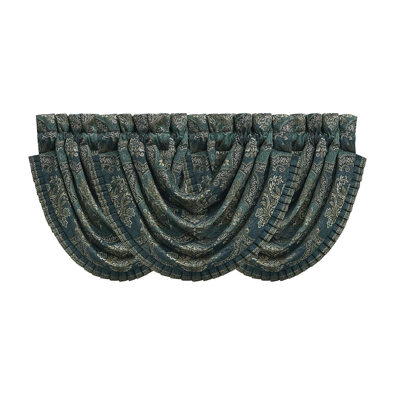 Queen Street Nadine Rod Pocket Waterfall Valance