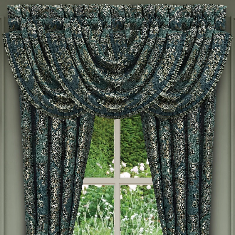 Queen Street Nadine Rod Pocket Waterfall Valance