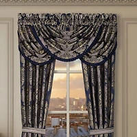 Five Queens Court Briarwood Rod Pocket Waterfall Valance