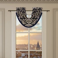 Five Queens Court Briarwood Rod Pocket Waterfall Valance