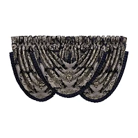 Five Queens Court Briarwood Rod Pocket Waterfall Valance