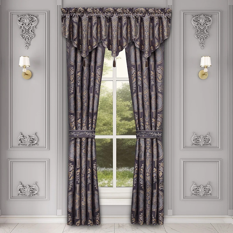 Five Queens Court Millbrook Rod Pocket Room Darkening Set of 2 Curtain Panel