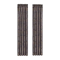Five Queens Court Millbrook Rod Pocket Room Darkening Set of 2 Curtain Panel