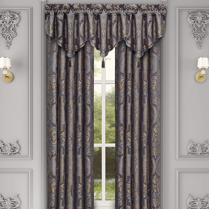 Five Queens Court Millbrook Rod Pocket Room Darkening Set of 2 Curtain Panel