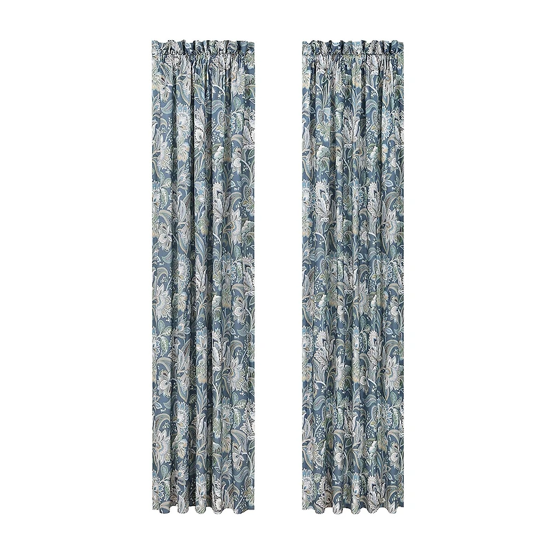 Five Queens Court Marietta Rod Pocket Room Darkening Set of 2 Curtain Panel