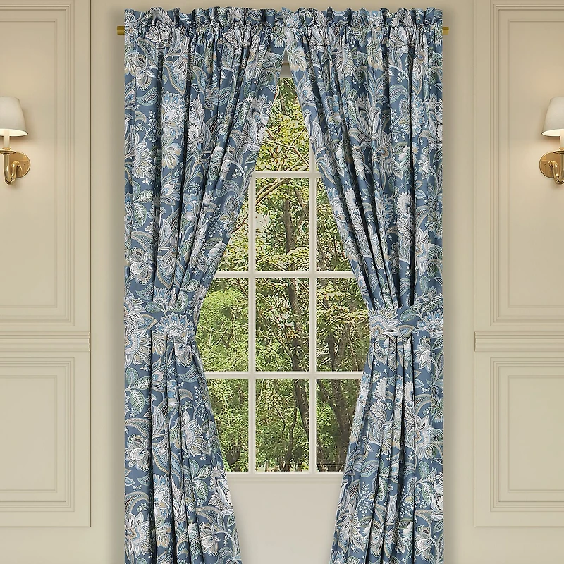 Five Queens Court Marietta Rod Pocket Room Darkening Set of 2 Curtain Panel
