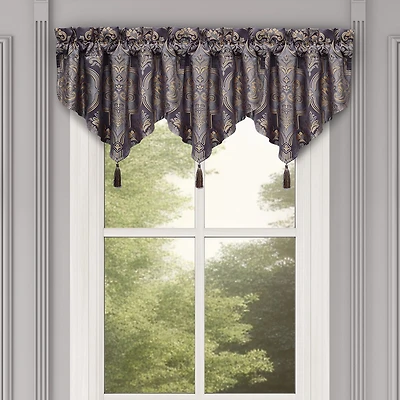 Five Queens Court Millbrook Rod Pocket Ascot Valance