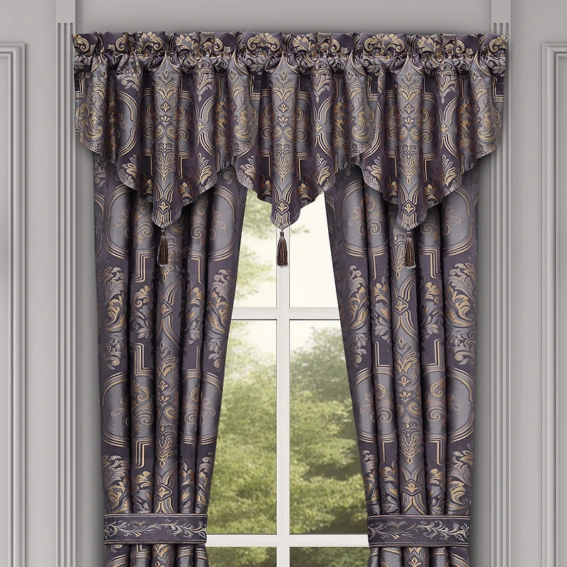 Five Queens Court Millbrook Rod Pocket Ascot Valance