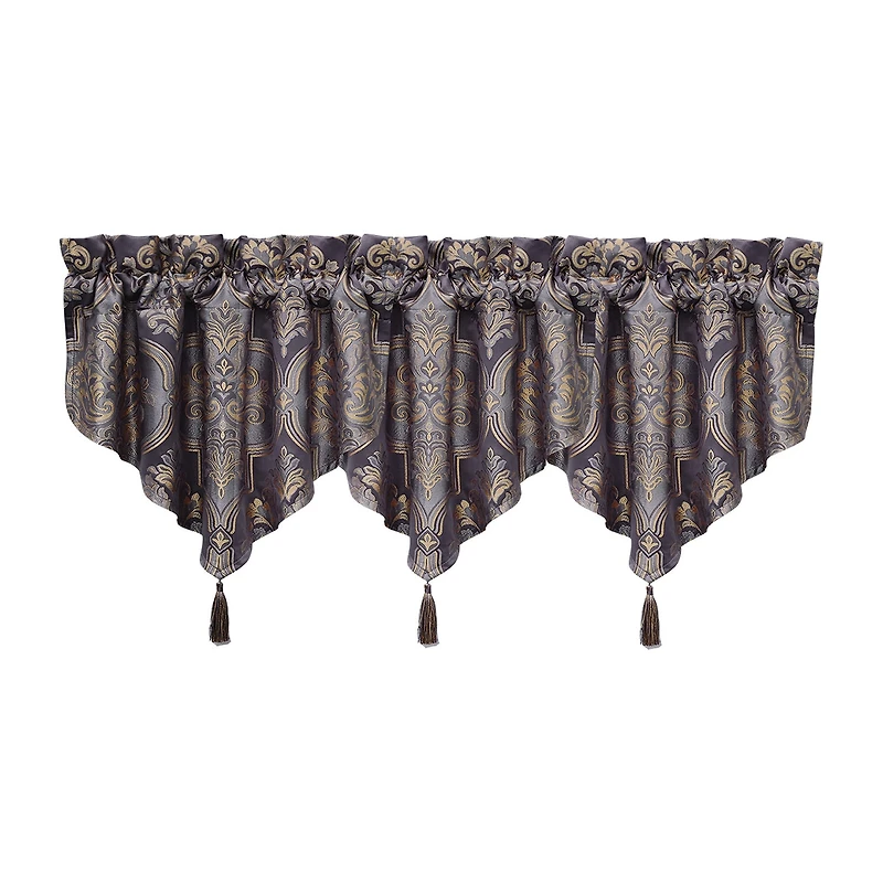 Five Queens Court Millbrook Rod Pocket Ascot Valance