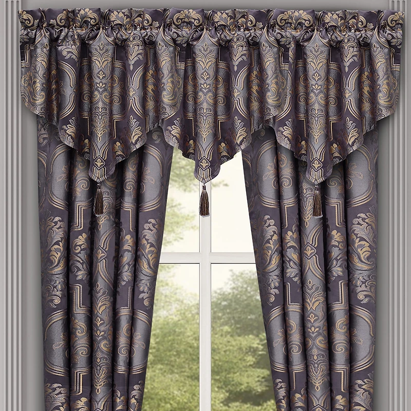 Five Queens Court Millbrook Rod Pocket Ascot Valance