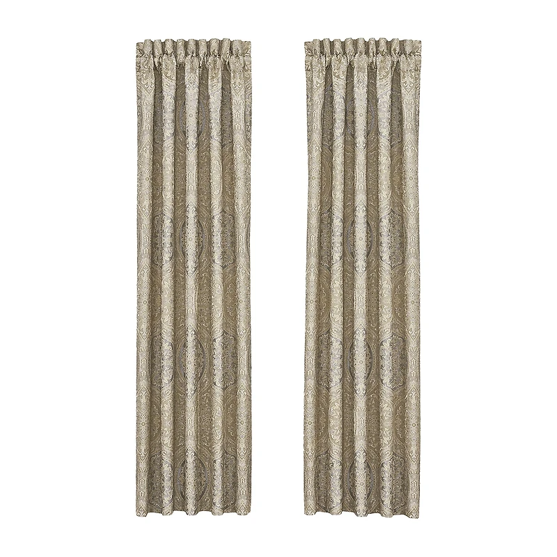 Queen Street Rinaldi Rod Pocket Room Darkening Set of 2 Curtain Panel
