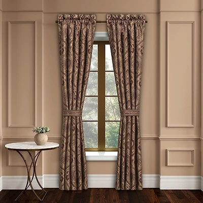 Five Queens Court Octavia Rod Pocket Room Darkening Set of 2 Curtain Panel