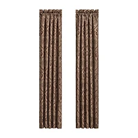 Five Queens Court Octavia Rod Pocket Room Darkening Set of 2 Curtain Panel