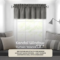 Achim Kendal Rod Pocket Tailored Valance
