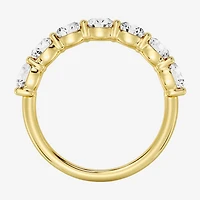 (F/ Si1-Si2) Womens 2MM 2 CT. T.W. Lab Grown White Diamond Sterling Silver Wedding Band