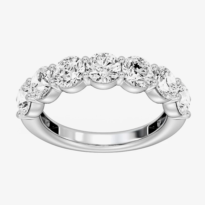 (F / Si1-Si2) Womens 2.5MM 3 CT. T.W. Lab Grown White Diamond Wedding Band