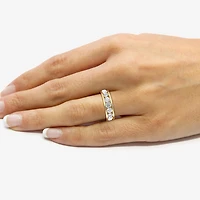 (F / Si1-Si2) Womens 4.5MM 3 CT. T.W. Lab Grown White Diamond Sterling Silver Wedding Band