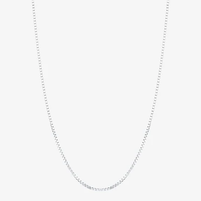 Made in Italy Womens 14K Gold 20 Inch Box Chain Necklace