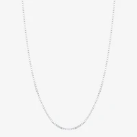 Made in Italy Womens 14K Gold 20 Inch Box Chain Necklace