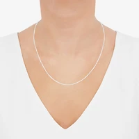 Made in Italy Womens 14K Gold 20 Inch Box Chain Necklace