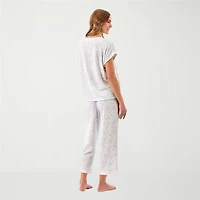 Martha Stewart Womens V-Neck Sleeveless 2-pc. Pajama Set
