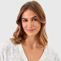 Martha Stewart Womens V-Neck Sleeveless 2-pc. Pajama Set