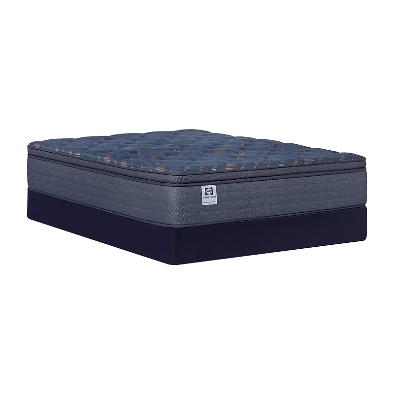 Sealy Special Edition Warner 12" Plush Pillow Top - Mattress + Box Spring