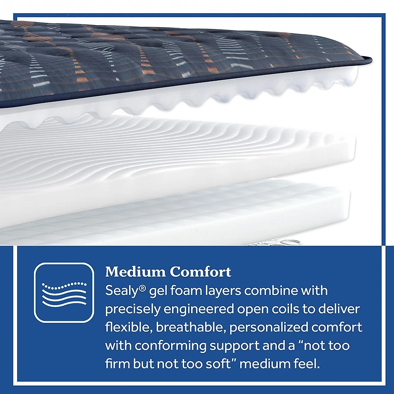 Sealy Special Edition Warner 12" Medium Tight Top - Mattress + Box Spring