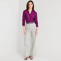 Worthington Womens Long Sleeve Slim Fit Blouse