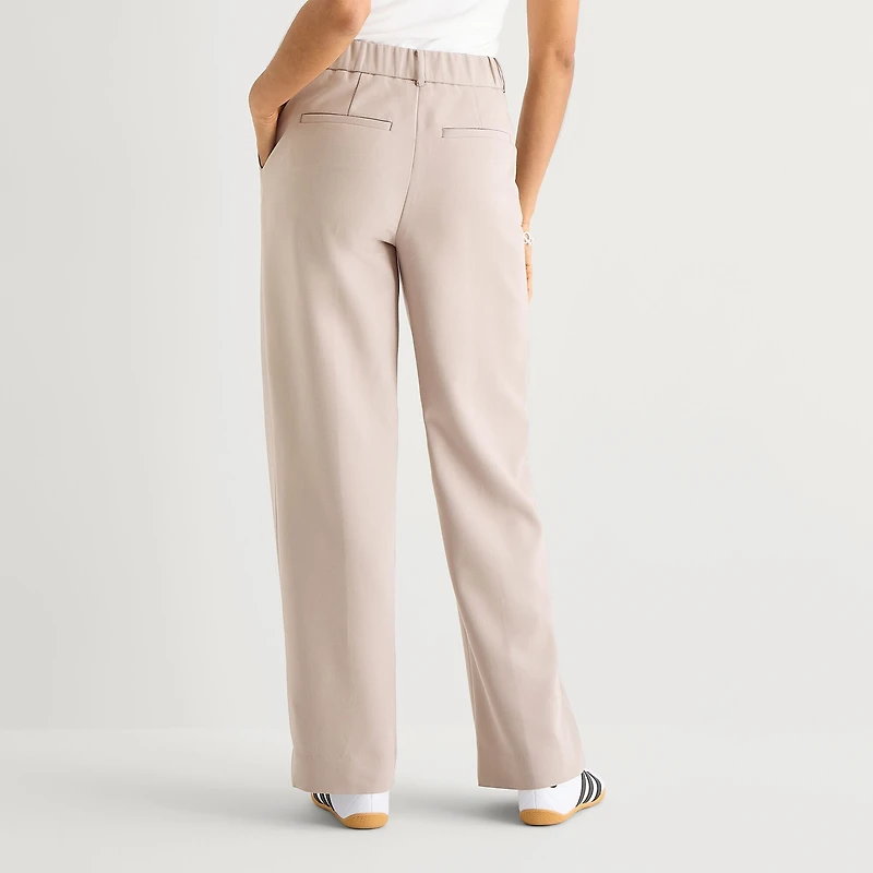 a.n.a Womens Wide Leg High Rise Trouser